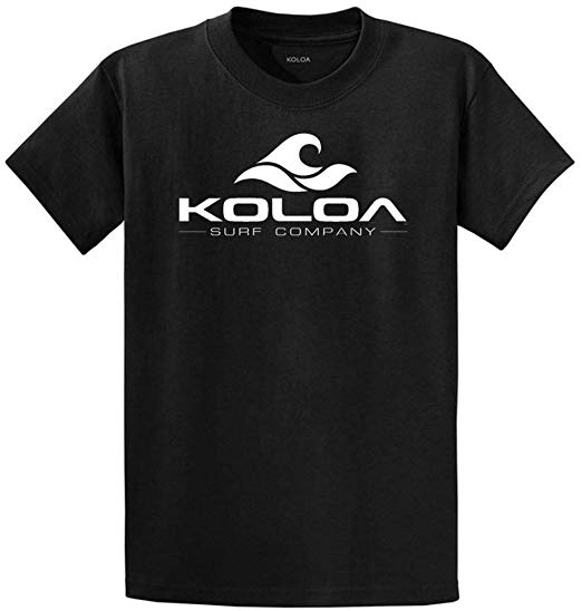 Black Wave Logo - Koloa Surf Classic Wave Logo Cotton T Shirt X Large