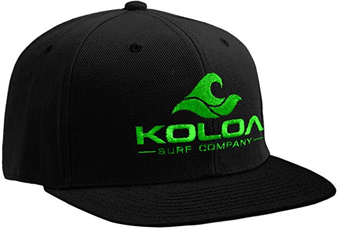 Black Wave Logo - Amazon.com: Koloa Surf-Classic Wave Logo Snapback Hats Black/Green ...