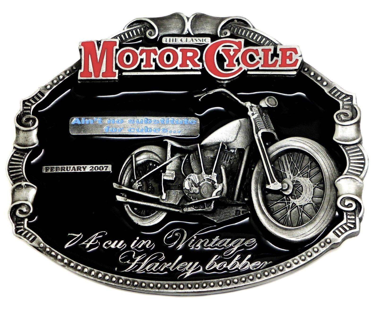 Classic Motorcycle Logo - Harley Davidson Belt Buckle Classic Motorcycle Biker Vintage Bobber ...