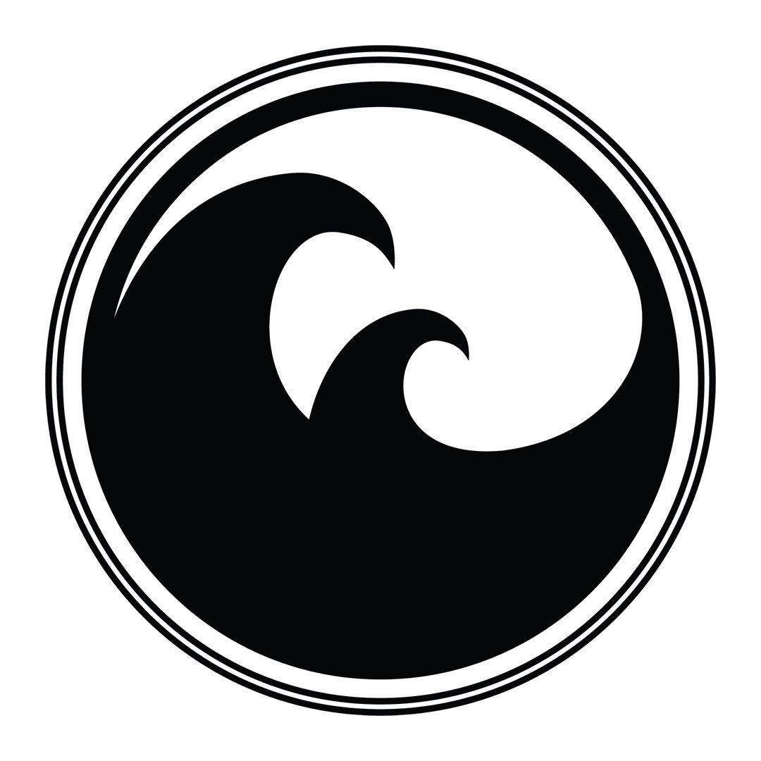 Black and White Waves Logo - Next Wave Records
