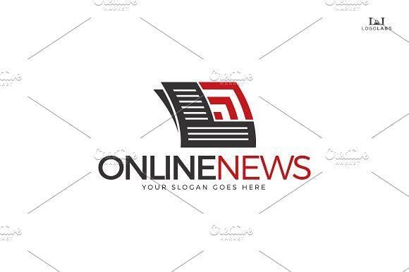 Newspaper Logo - Online News Logo Logo Templates Creative Market
