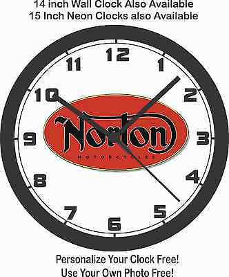 Classic Motorcycle Logo - NORTON CLASSIC MOTORCYCLE LOGO WALL CLOCK-Free USA Ship! - $26.99 ...
