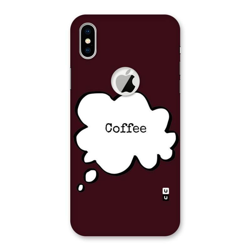 In a Bubble Phone Logo - Coffee Bubble Back Case for iPhone X Logo Cut | Mobile Phone Covers ...