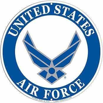 Blue Military Logo - Amazon.com: Lpsusa USAF Military Logo Aluminum Sign - Air Force ...