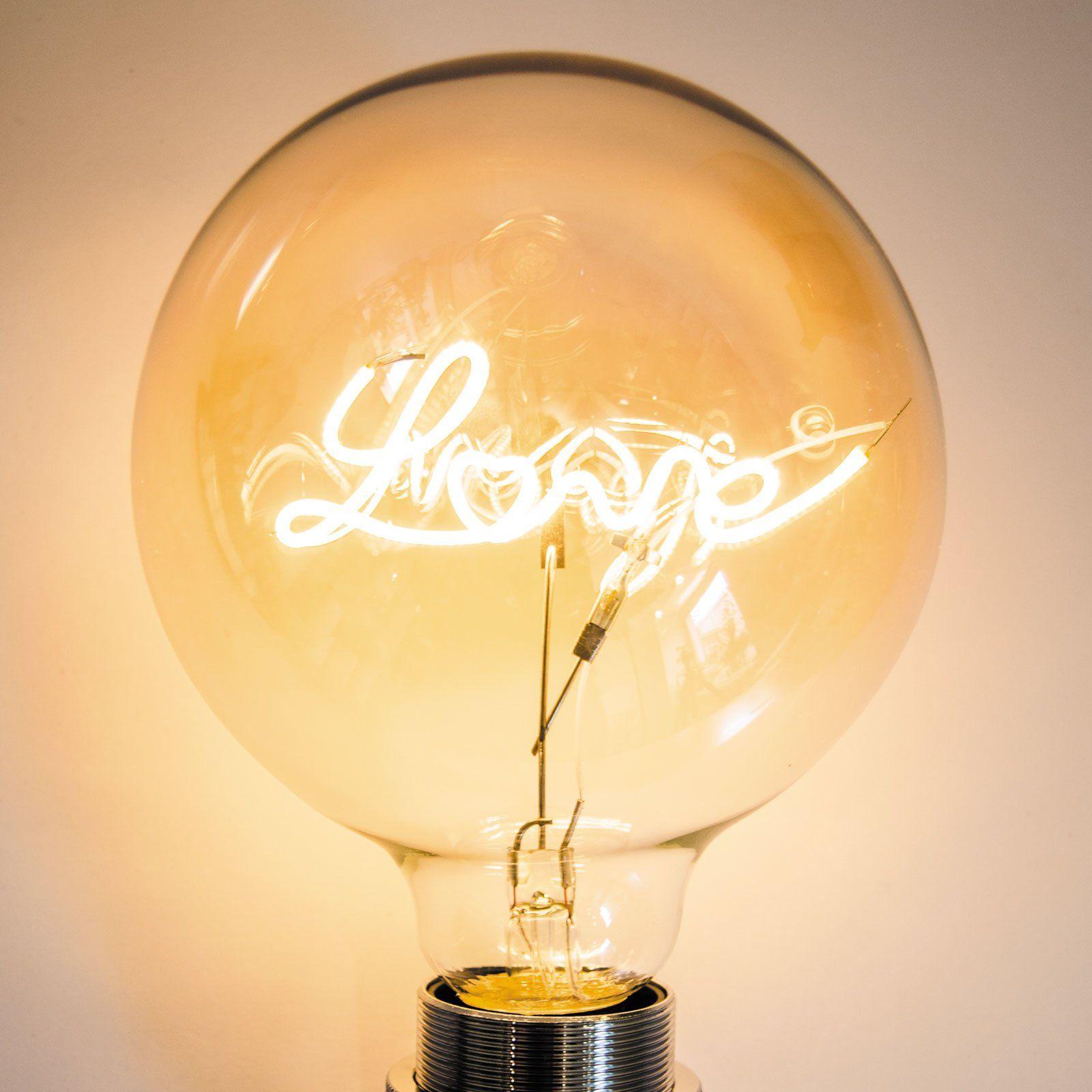 Light Bulb with Orange Circle Logo - LOVE light bulb | Home Accessories Online | Lagerhaus.com