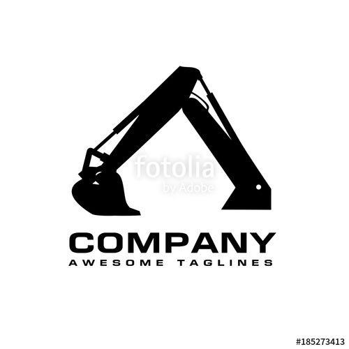 Dirt Company Logo - Excavators Construction machinery logo, Hydraulic mining excavator ...