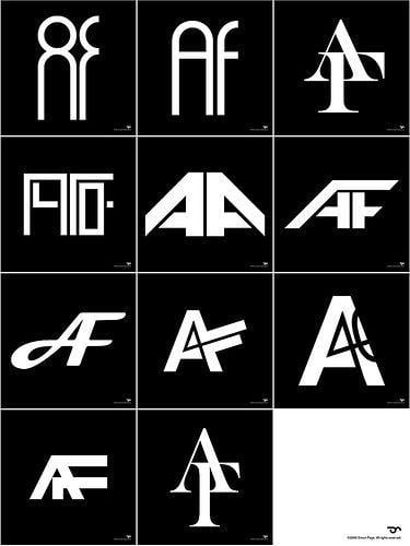 Af Logo - AF logos. ad design. Logos, Logo design, Letter logo