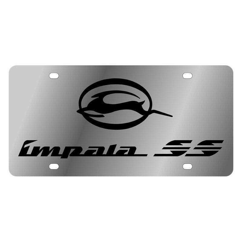 Impala SS Logo - Eurosport Daytona® 1314 1 Polished License Plate With Black