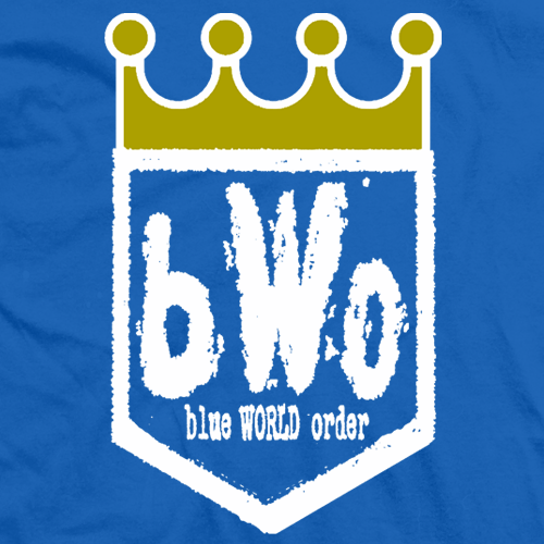 Blue World Order Logo - Blue Meanie - Blue World Order - BWO Royals T-shirt