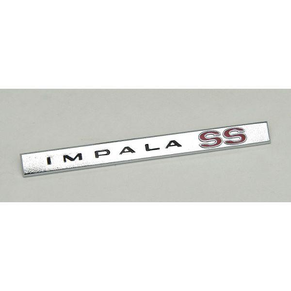Impala SS Logo - Chevy Full Size Chevy Trunk Molding Emblem, Impala SS, 1965 ...