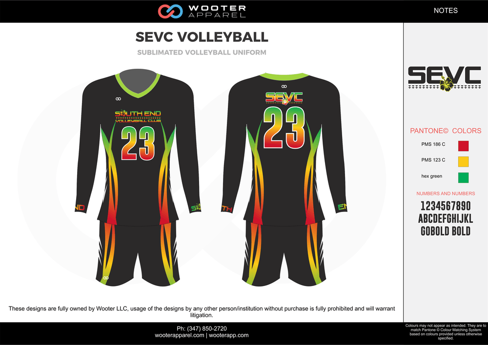 Red and Yellow Volleyball Logo - Volleyball Designs — Wooter Apparel | Team Uniforms and Custom ...