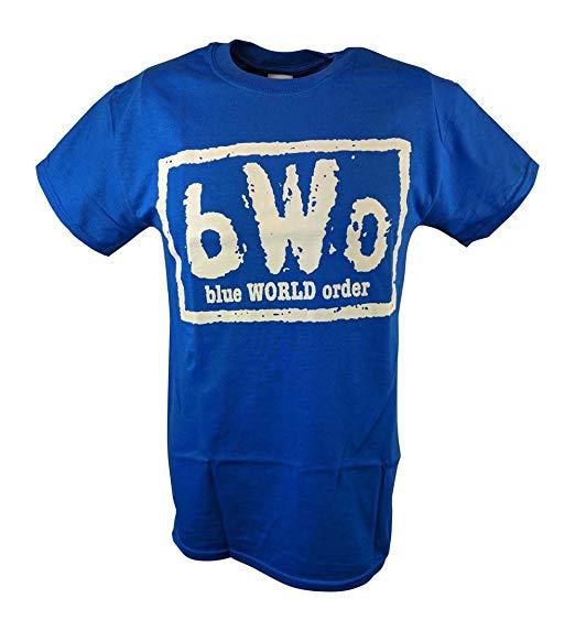 Blue World Order Logo - Hybrid Tees Blue World Order bWo Blue Meanie Big Stevie