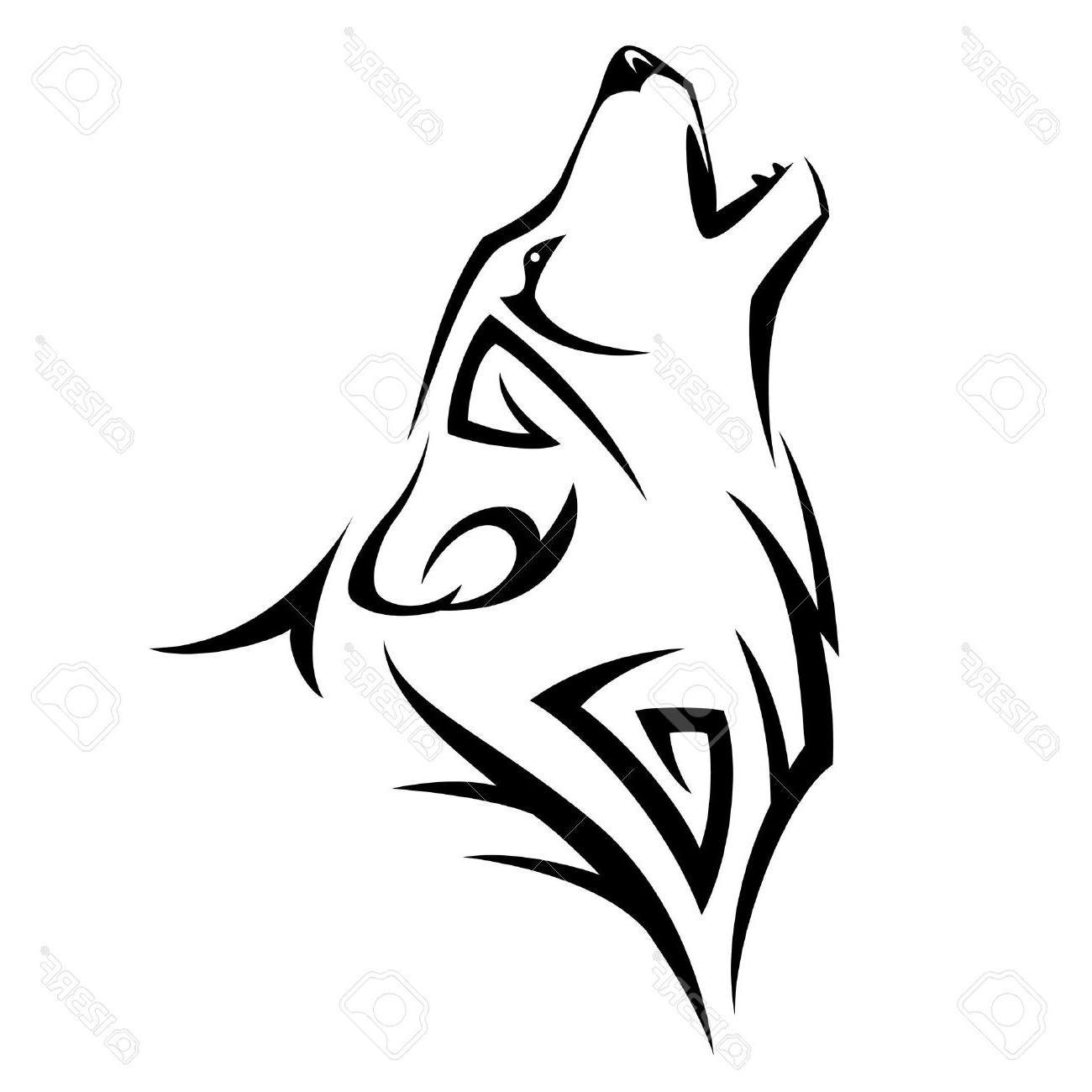 Tribal Wolf Logo - HD Tribal Wolf Logo Vector Design Free Vector Art, Image
