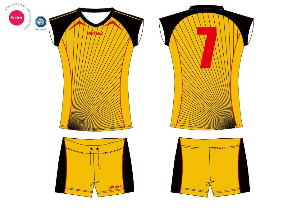 Red and Yellow Volleyball Logo - Wholesale New Simple Volleyball Jersey For Any Logo