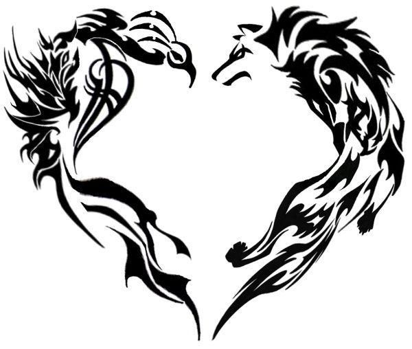 Tribal Wolf Logo - Tribal Wolf Paw | Tribal Wolf Logos And wolf heart logo for ...