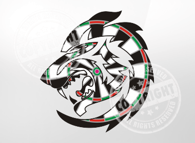 Tribal Wolf Logo - Tribal Wolf Darts Shirt Design « Rags To Stitches Productions