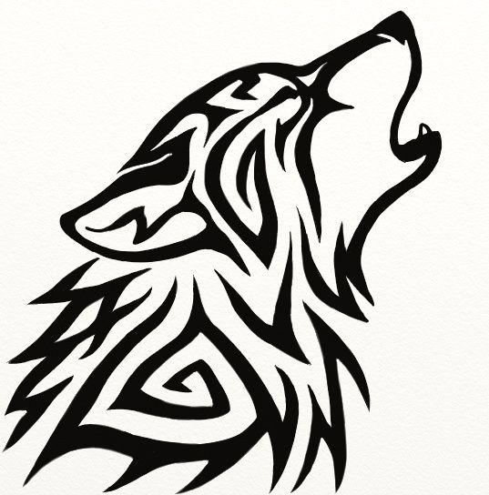Tribal Wolf Logo - Tribal Logo Tattoo Design » Tattoo Ideas
