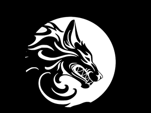 Tribal Wolf Logo - TRIBAL WOLF WEREWOLF MOON Vinyl Decal Car Wall Window Sticker CHOOSE ...