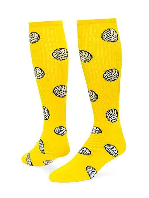 Red and Yellow Volleyball Logo - Amazon.com : Red Lion Volleyball Knee High Sock Neon Yellow
