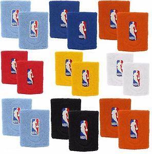 Light Blue Red Orange and Blue Logo - Basketball NBA Logo Wristbands - Multiple Colors Blue Red Orange ...
