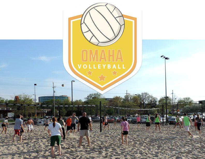 Red and Yellow Volleyball Logo - Volleyball Omaha | Big Red Restaurant and Sports Bar