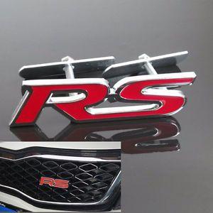 Car Grille Logo - Car 3D Metal RS Front Grill Grille Hood Emblem Badge Racing Emblem ...