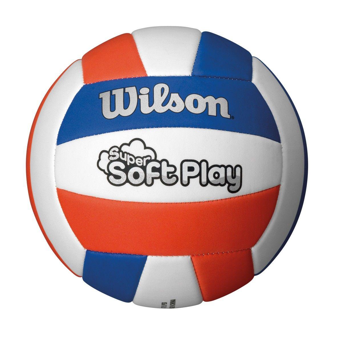 Red and Yellow Volleyball Logo - Super Soft Play Volleyball. Wilson Sporting Goods
