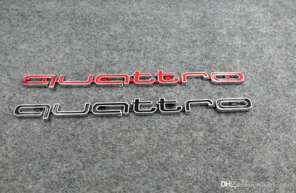 Car Grille Logo - High Quality Quattro Logo Emblem Badge Car Stick ABS Stickers Front ...