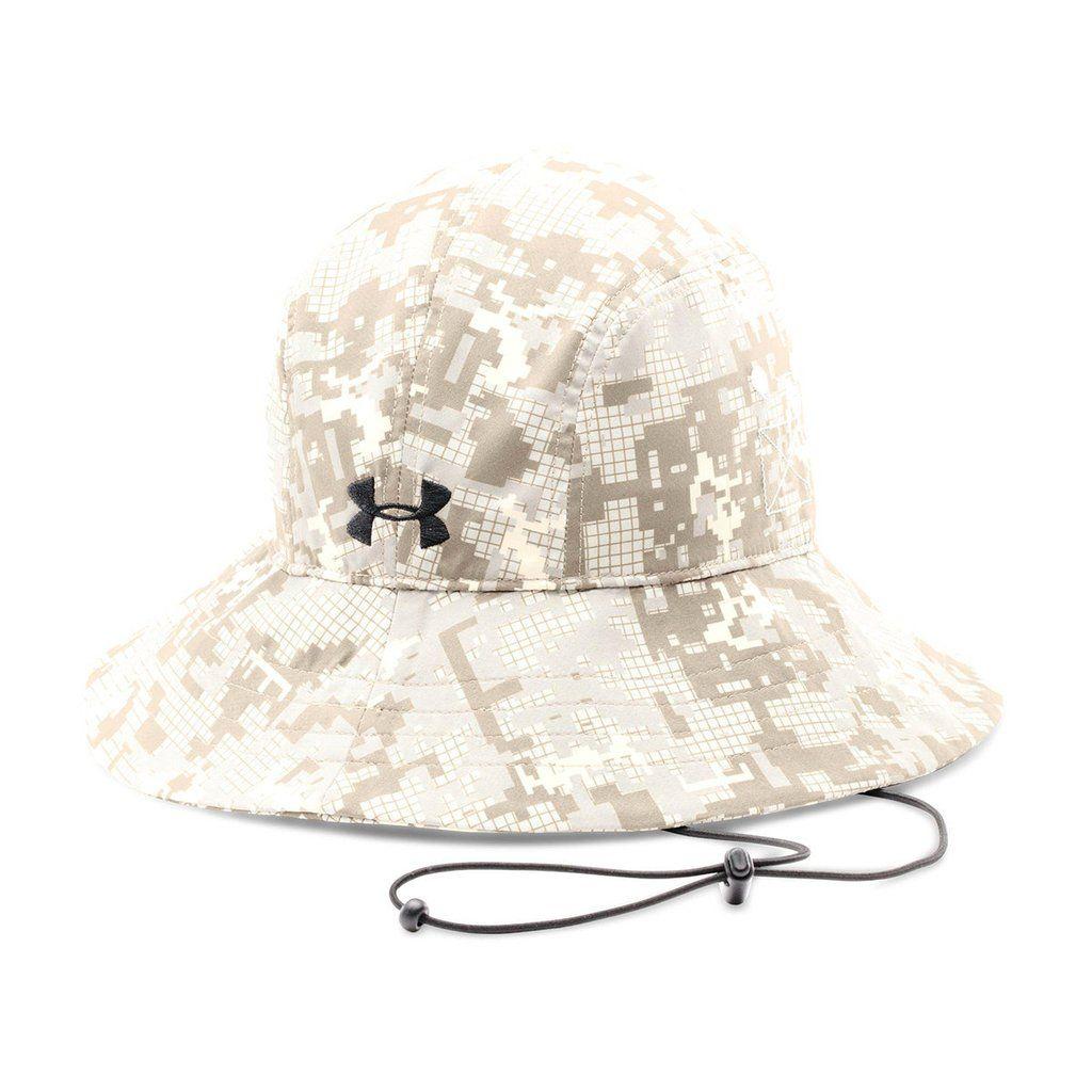 Digital Camo Under Armour Logo - Under Armour Men's Sandstorm Digital Camouflage Blank Bucket Cap