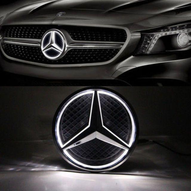 Car Grille Logo - Illuminated Car LED Grille Logo Emblem Light for MERCEDES BENZ GLC ...