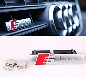 Car Grille Logo - Car grille emblem, S-Line: Amazon.co.uk: Car & Motorbike