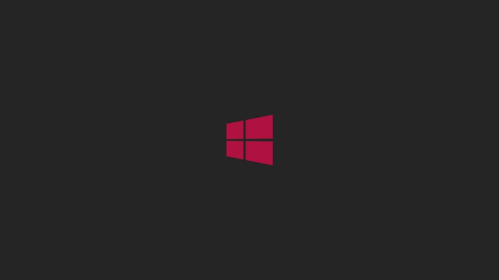 Red Windows Logo - Latest Microsoft Windows Logo Wallpaper In Gray And Red | PaperPull