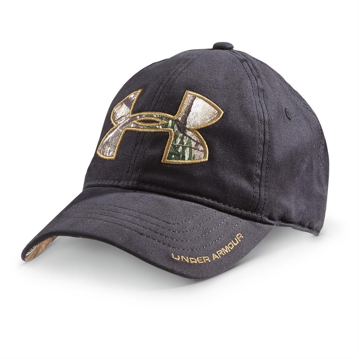 Digital Camo Under Armour Logo - Under Armour Caliber Cap - Hats & Caps at Sportsman's Guide