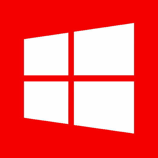 Red Windows Logo - Windows 10 | Title (Required)
