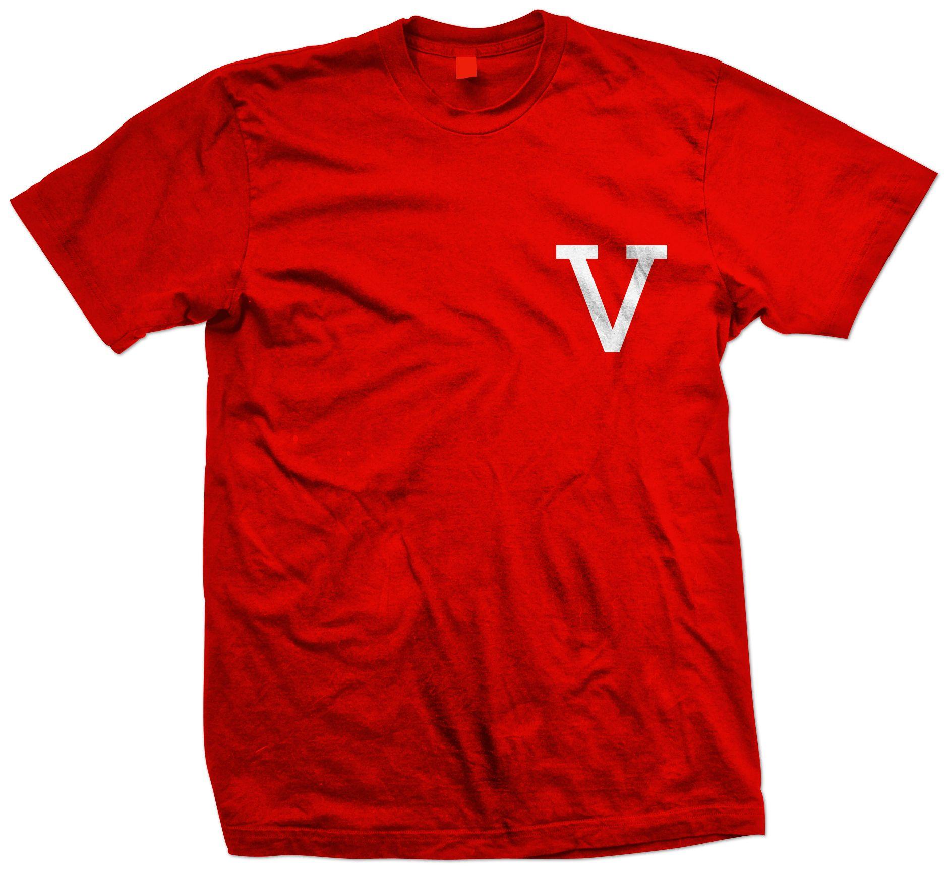 V Clothing Logo - RED V