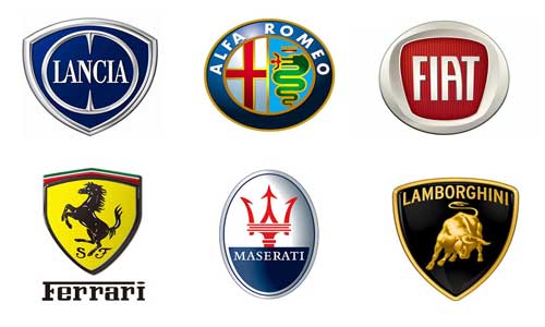 Italian Luxury Sports Car Logo - Italian Car Brands Names - List And Logos Of Italian Cars