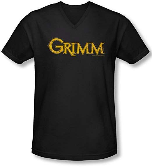 V Clothing Logo - Grimm - Mens Gold Logo V-Neck T-Shirt: Amazon.co.uk: Clothing