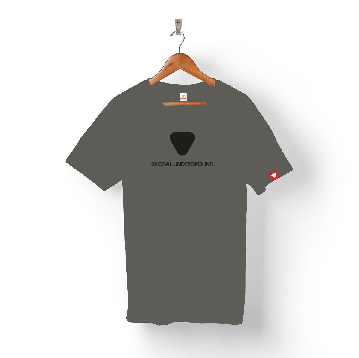 V Clothing Logo - GU LOGO TEE V.2 (ASPHALT GREY) - Global Underground
