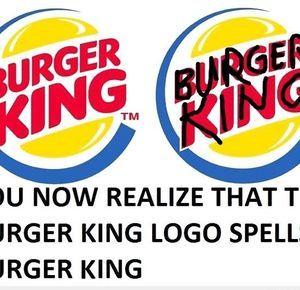 Old Burger King Logo - Burger King Logo's subliminal message
