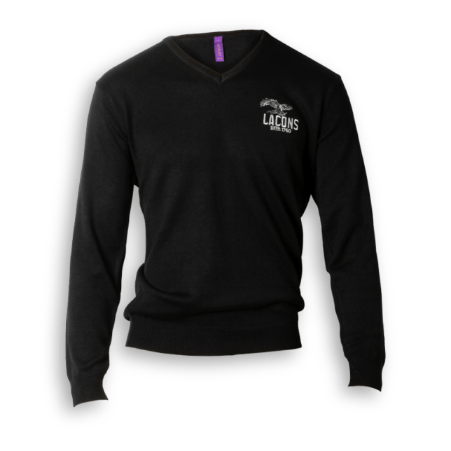 V Clothing Logo - Lacons Brewery | Online Shop - V-neck Jumper with Embroidered Logo