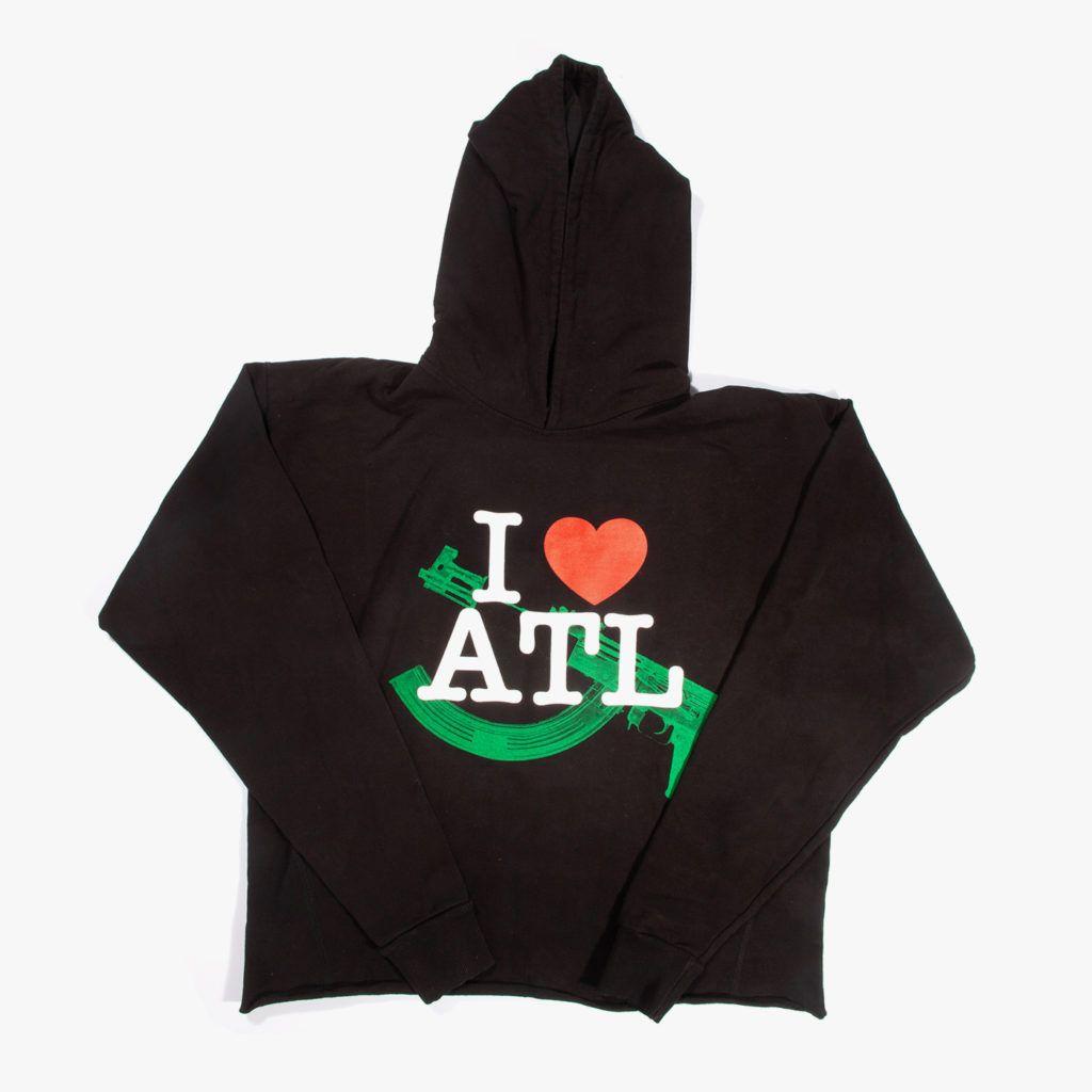 Vlone Brand Logo - Vlone I Love Atlanta Logo Hoodie