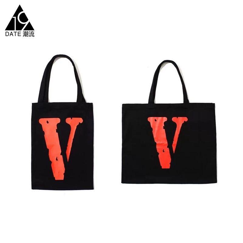 Vlone Brand Logo - USD 34.74 Vlone Basic V word Logo size tote bag TOTE shopping bag