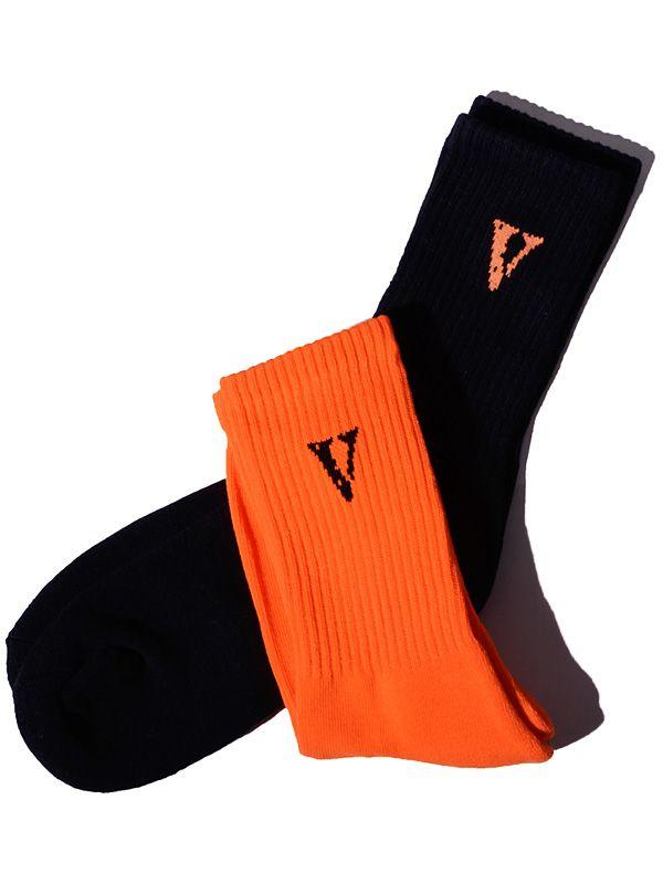 Vlone Brand Logo - Rodeo 2nd: VLONE Vee Ron Vee Loan V LOGO SOCKS Socks Socks Men