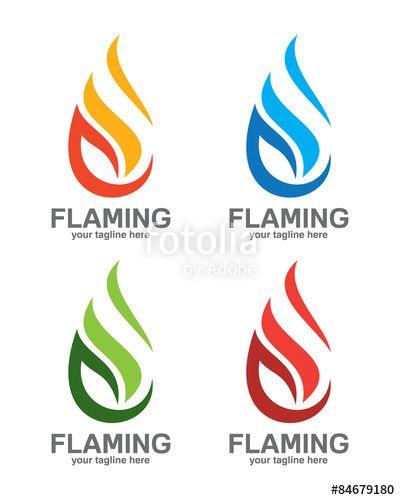 Gas Flame Logo - Flame logo template. Oil and gas logo vector. Fire vector design ...