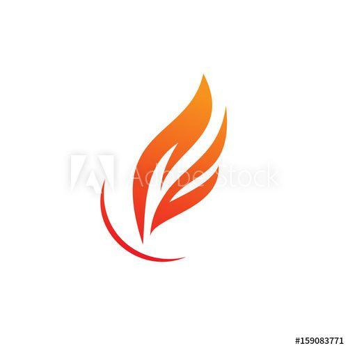 Gas Flame Logo - Abstract vector logo concept illustration. Flag business logo.Flame ...