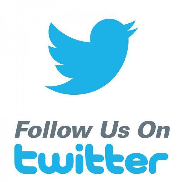 Follow Us On Twitter Logo - Follow Us On Twitter Labels 3/4