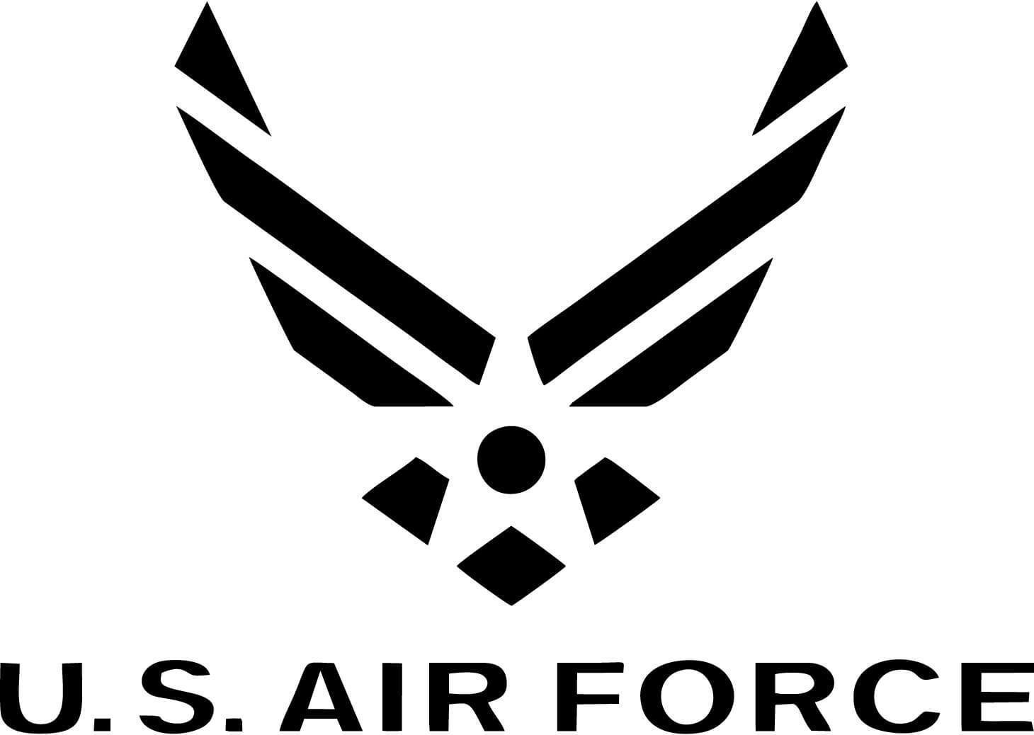 Black Air Force Logo - u s air force logo black and white