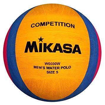 Yellow Blue Circle Logo - Mikasa 1211 W6600W Water Polo Ball Yellow Blue Pink: Amazon.co.uk