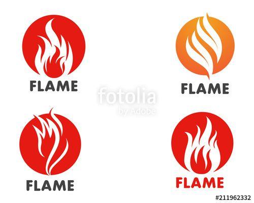 Gas Flame Logo - Fire flame Logo Template vector icon Oil, gas and energy logo ...