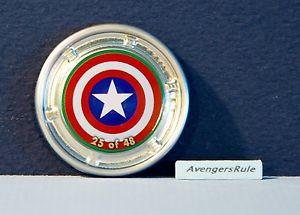 Uncommon Car Logo - Marvel Hubsnaps #25 Captain America Logo Uncommon | eBay
